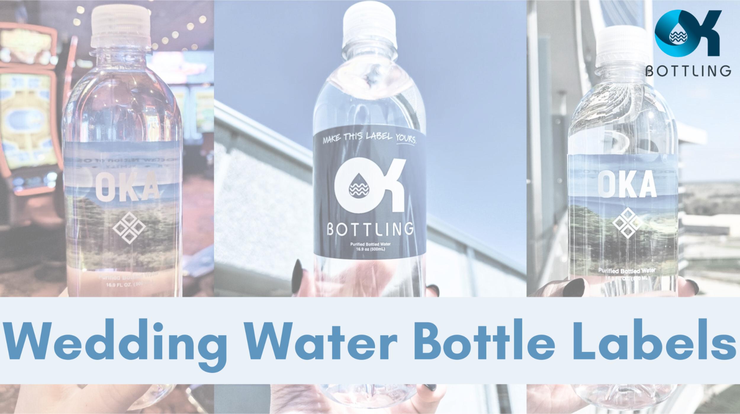 Oklahoma Wedding Water Bottle Labels
