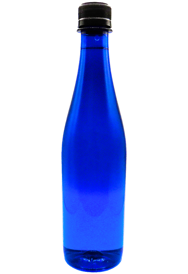 16.9 oz Imperial Blue Water Bottle Custom Water Bottle Label OK Bottling.