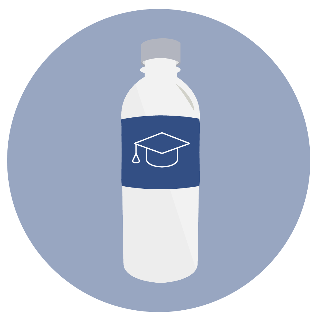 School Custom Label Bottled Water